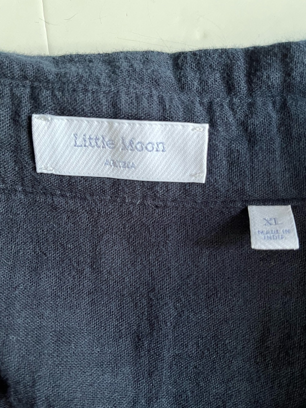Aritzia Little Moon AirPlush Cotton™ Sail Shirt Vintage Navy XL - Picture 13 of 14